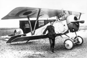 Billy Bishop with his Nieuport 17